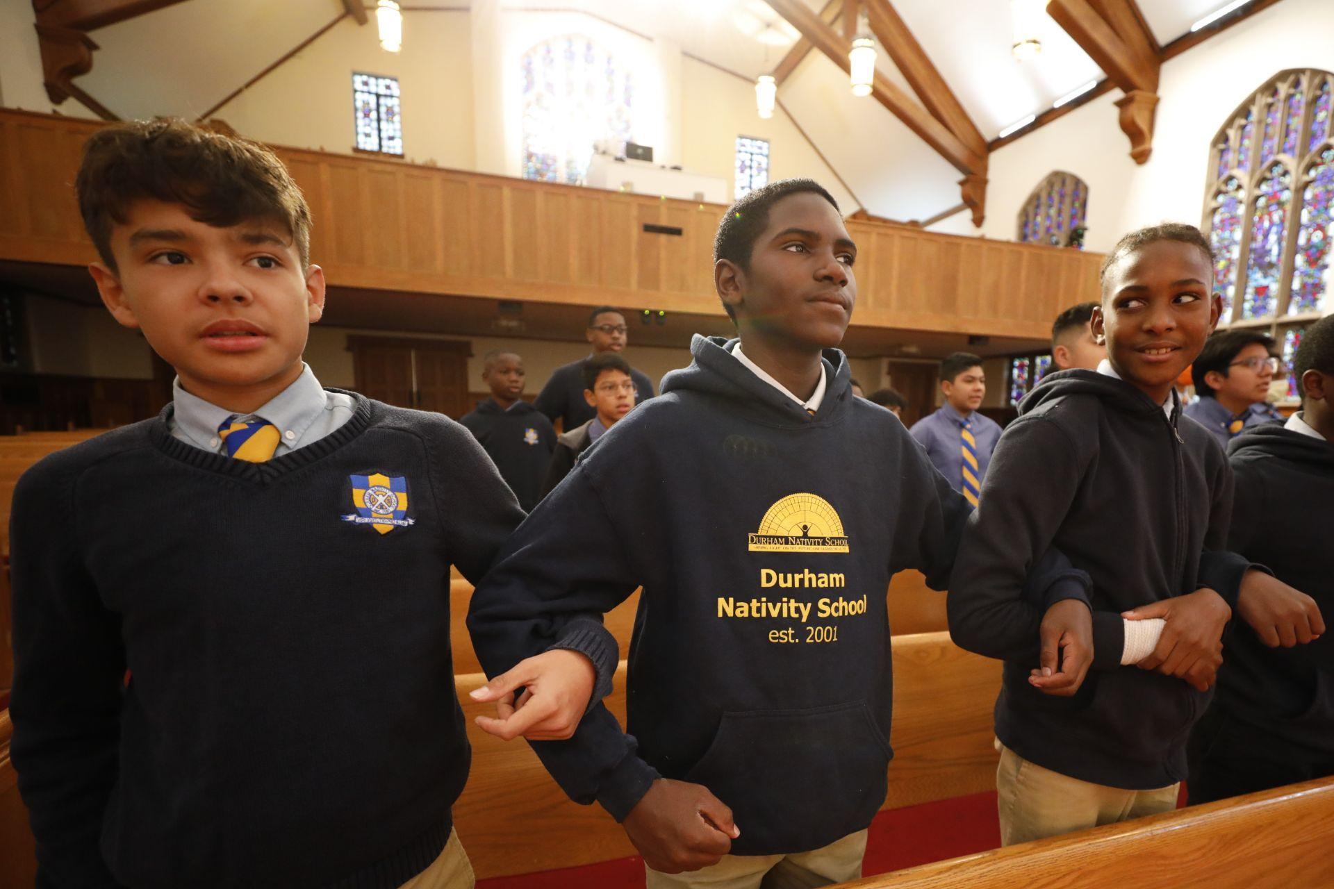 Dedicated to Excellence  Durham Nativity School offers the young men of the Triangle unparalleled opportunity through academic excellence, character formation, and self-mastery.  Learn More 