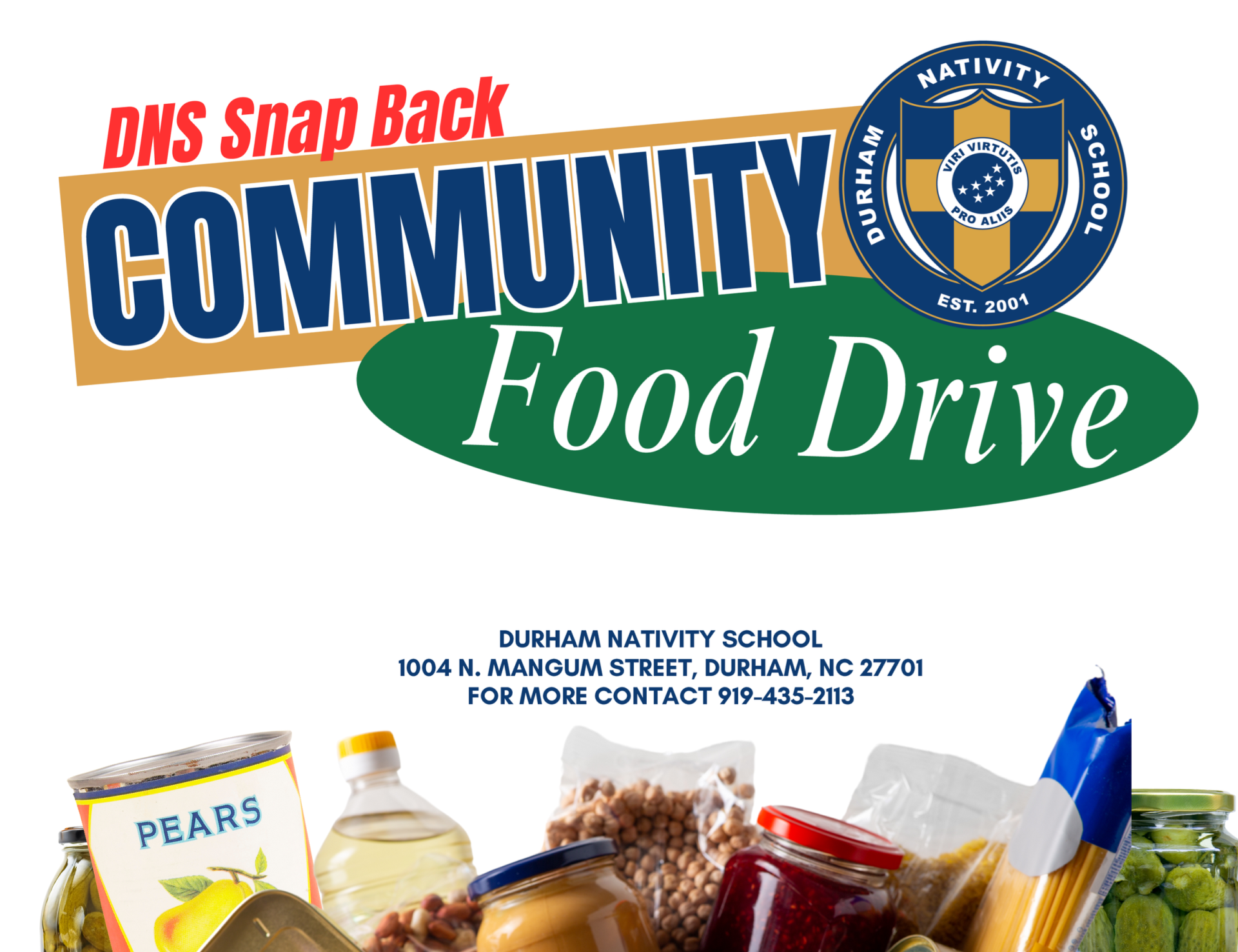 DNS Fall Food Drive