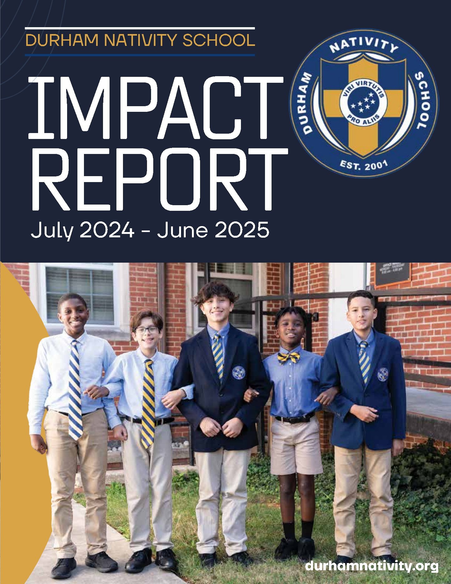 Durham Nativity School Impact Report cover.
